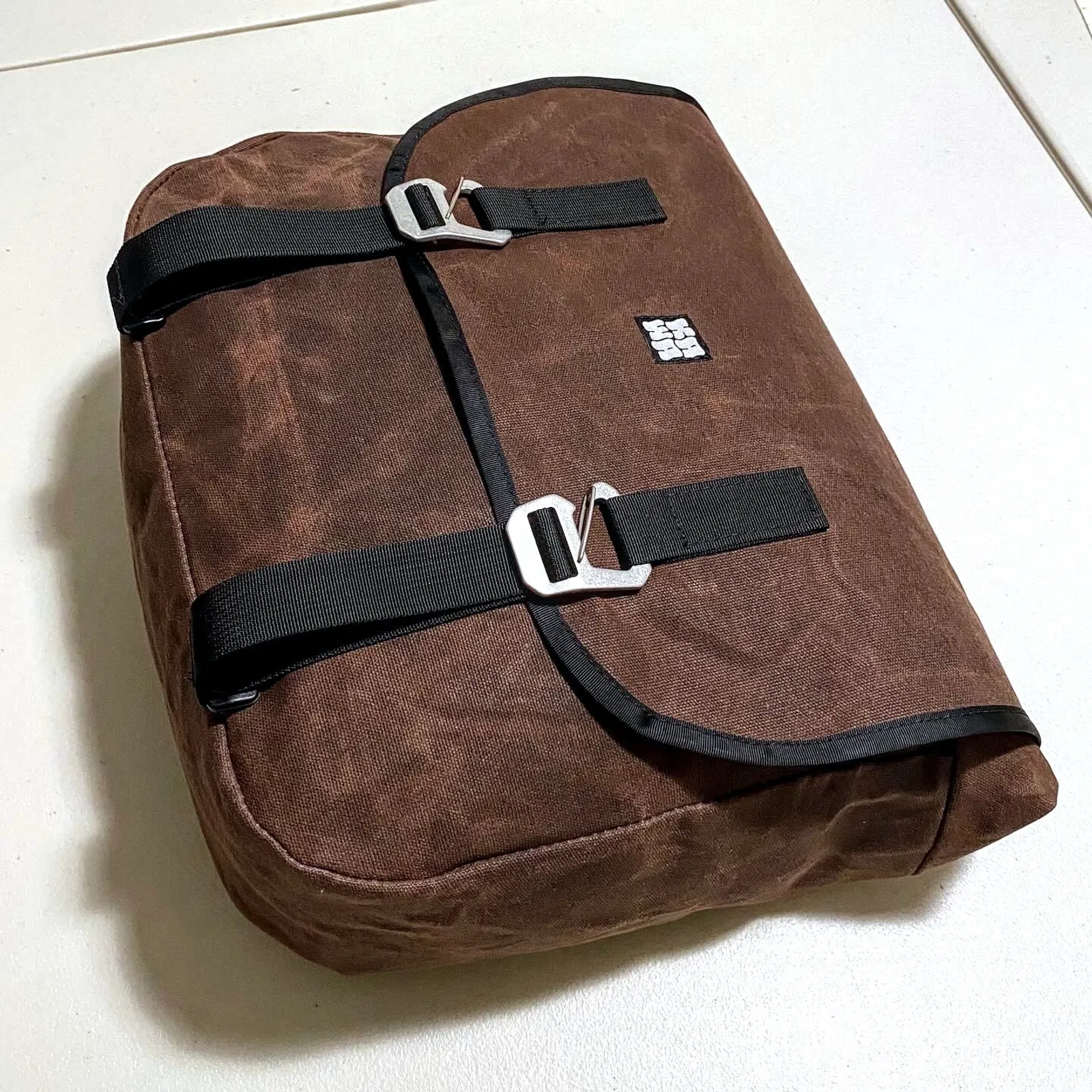 Large Kawa panniers on a table