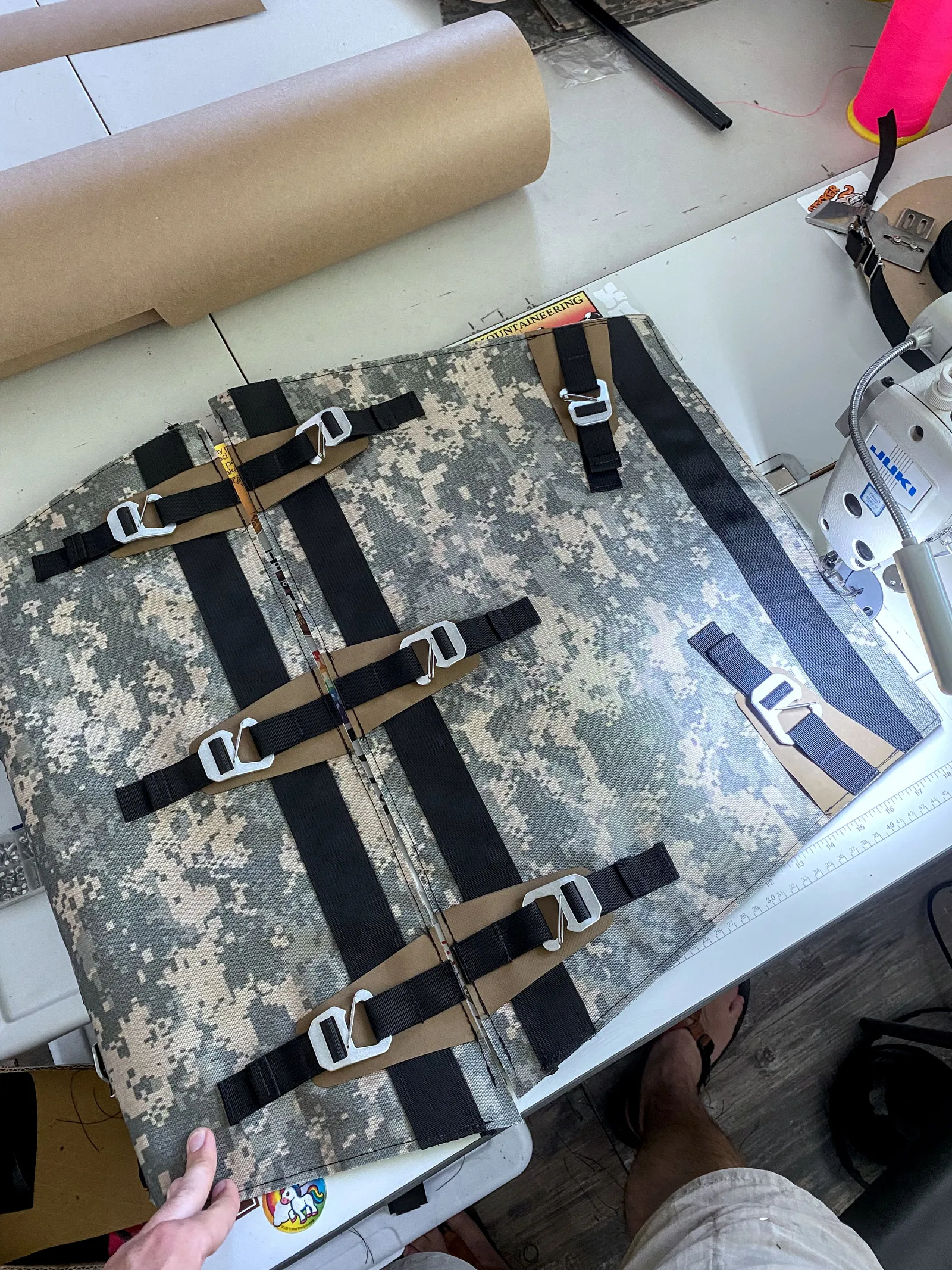 The backside of some half finished Kawa cargo panniers