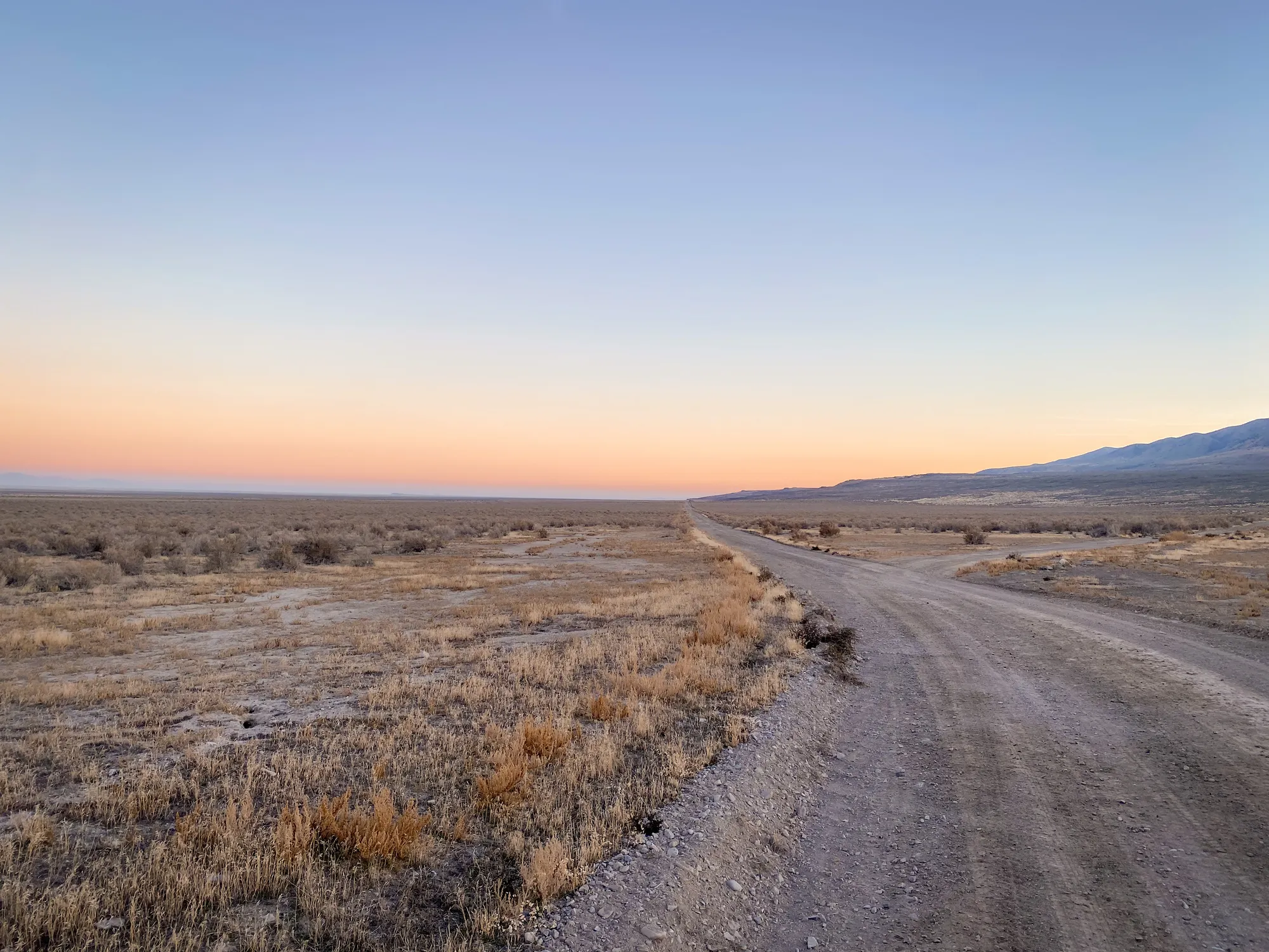 Last light over the Great Salt Lake